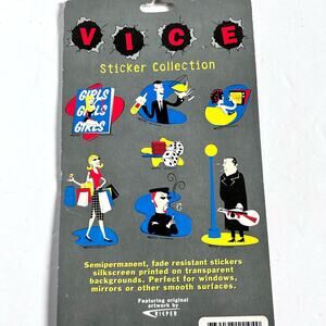 Las Vegas Silkscreened Stickers Fade Resistant Transparent Vintage Retro 2000s